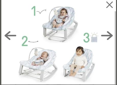 Ingenuity húpatko vibrujúce 3v1 keep cozy spruce, 