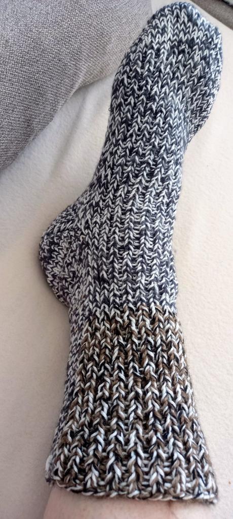 Ručne pletené teplé ponožky, 40