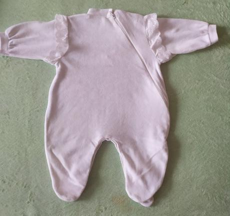 Biele zamatové dupačky, loana,62