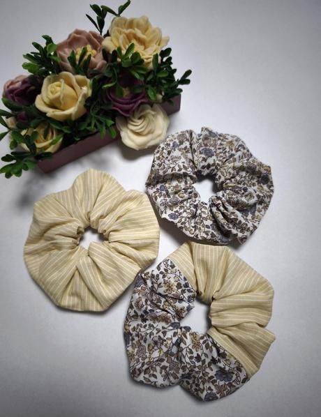 5- 3 ks scrunchie gumičky, 