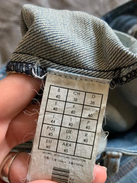 Riflová sukňa, promod,40