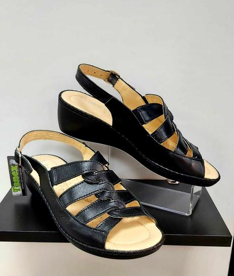 Dámske kožené sandále  60058 z, 36 / 37