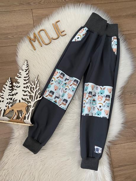 Softshellove nohavice, 92 - 128