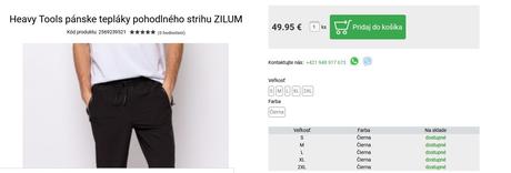 Pánske tepláky pohodlného strihu zilum, l / xl
