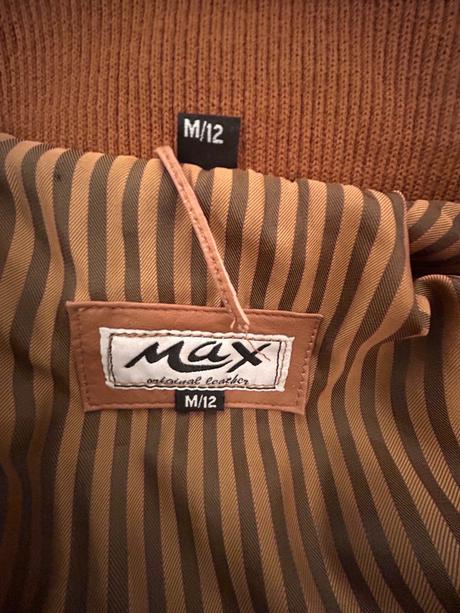 Dámsky koženný kabát s pravou kožušinou, m