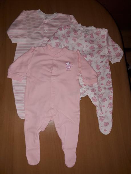 Dojčenské body s dlhým rukávom, tesco,56