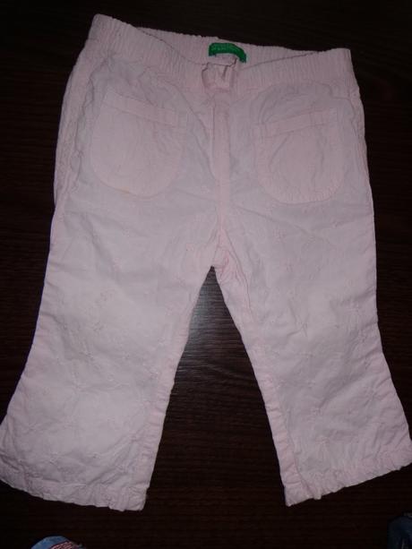 Plátené nohavice benetton, benetton,68