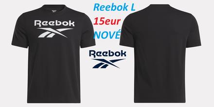 Tričko reebok čierne, reebok,l