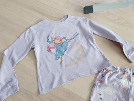 Bledofialove pyžamo balerinka 104, sinsay,104