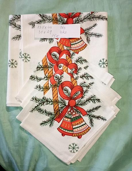 Retro vianočné prestieranie,