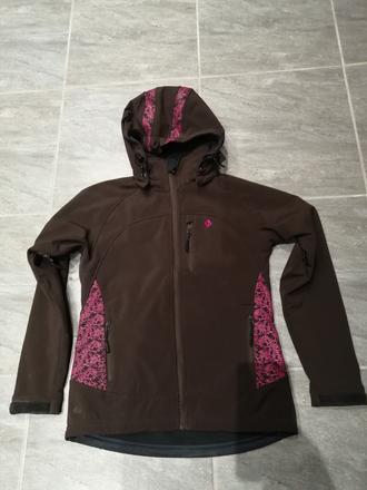 Softshell bunda v38, flís zn woox, hnedá, 38