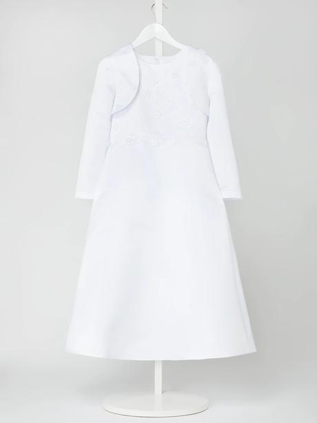 Luxusne slavnostne saty s bolerkom zn. kommunion, 152