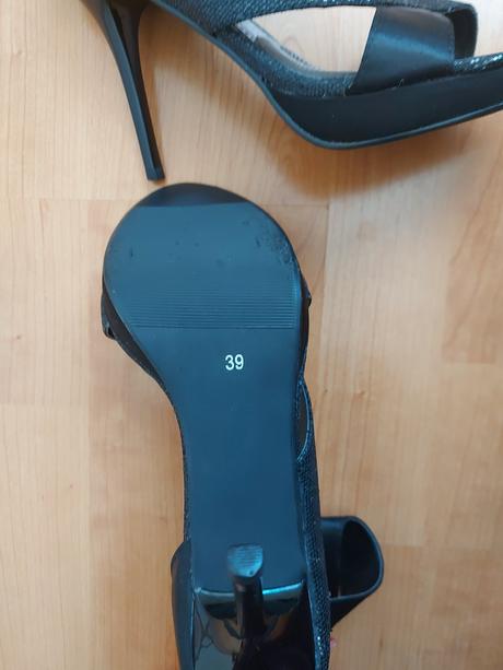 Spoločenské topánky-otvorená špička, 39