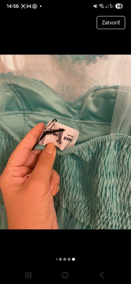 Baby doll tiffany blue šaty, s