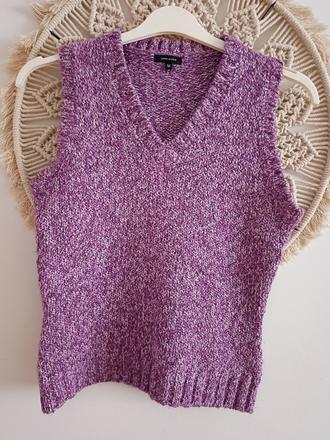 Fialová vesta vero moda, vero moda,m