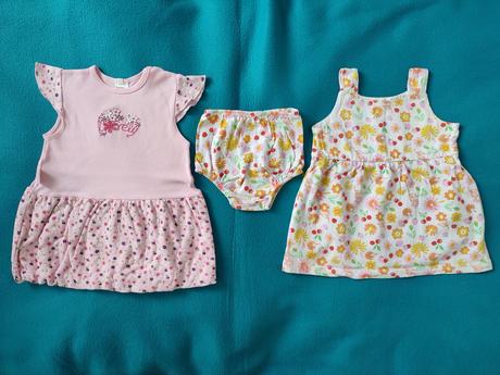 2x šaty veľkosť 80, 68–80