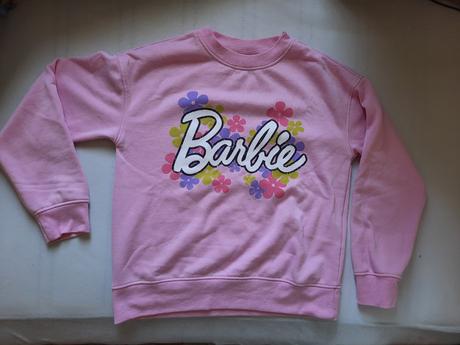 Bledoružová mikina barbie oversize xxs, primark,32
