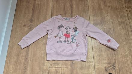 Mikina krasna s 3 dievcatkami, next,98