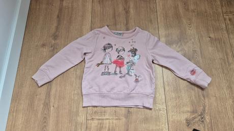 Mikina krasna s 3 dievcatkami, next,98