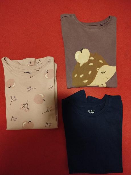 Predám 3 ks tričiek, sinsay,128