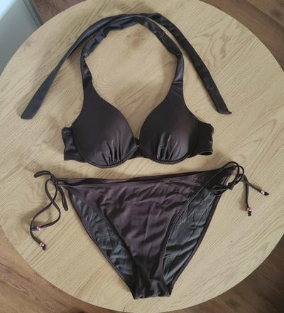 Hnedé plavky h&m 75b, h&m,m