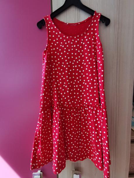 Srdiečkové šaty, bonprix,140