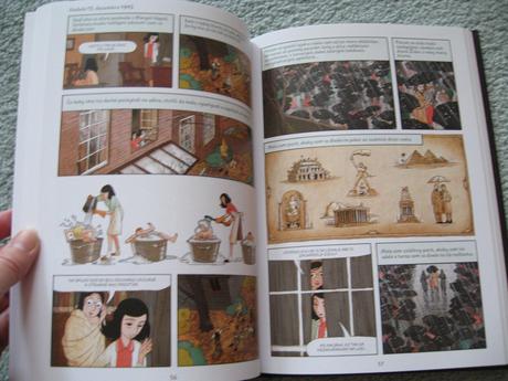 Kniha komiks denník anny frankovej,