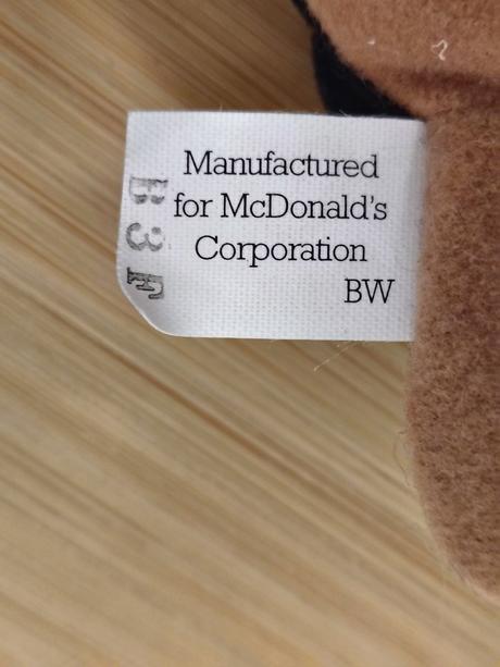 Retro plyšový doberman doby, mcdonald's, 13 cm, 