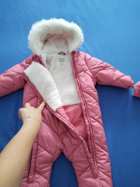 Kombinéza, overal, vytepleny s krásnou  kozusinkou, f&f,80