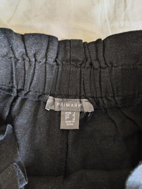 Ľanové šortky s vysokým pásom, primark,32