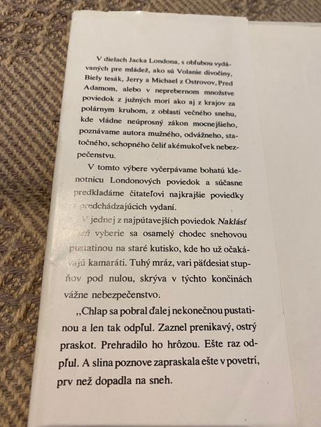 Krásna stará retro kniha biele ticho london jack,