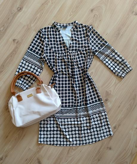 Bodkované retro šaty, bonprix,m