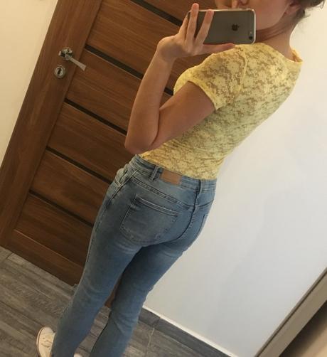 Čipkované tričko, h&m,xs