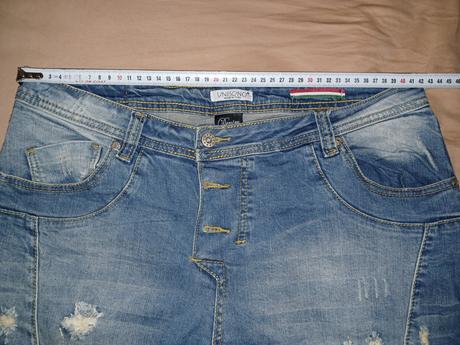 Dierkovane rifle, denim,42