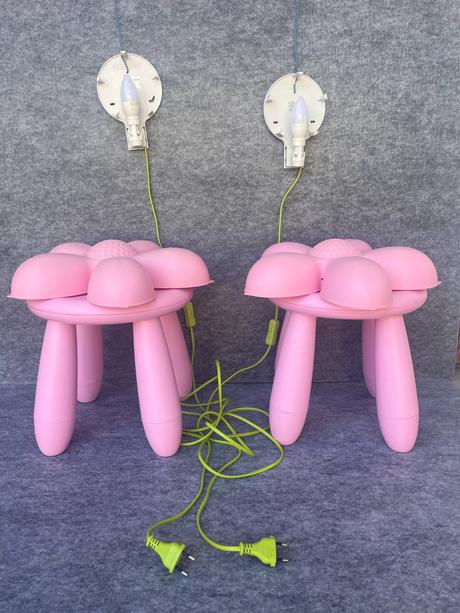 Lampy a stoličky ikea, 