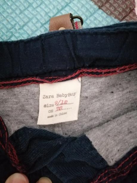Dvoje mencestrove nohavice podsite bavlnou, zara,80