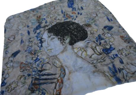 Dámsky vintage art scarf, 