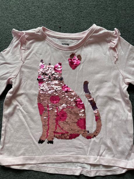 Tričko s premieňacou mačičkou, sinsay,104