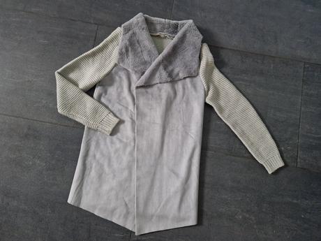 Pletený plyšový kardigán, m