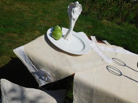 Závesy z tkaného plátna,