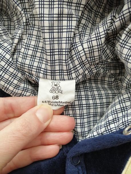 Krásna teplá, semišová bundička s uškami, 68