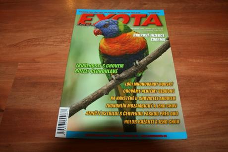 Chovatelská časopis exota , papagaje,