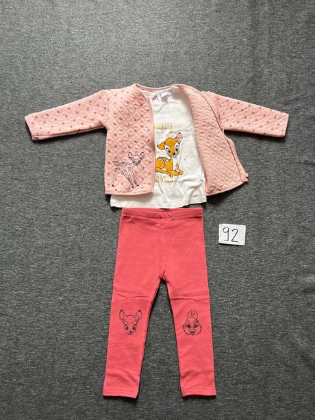 Set bundička, tričko a legíny bambi, disney,92