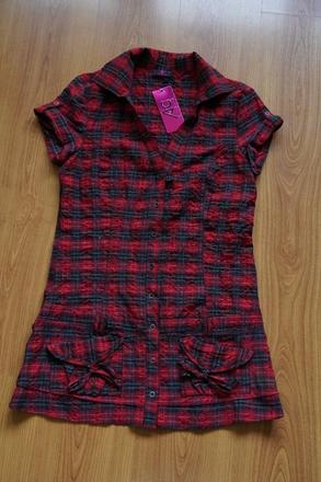 Mini šaty kárované ann christine, 152 / 158 / 164 / m