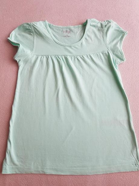 Predĺžené tričko s krátkym rukávom č.128, 128