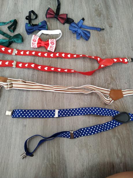 Motýlik, kravata, traky, 