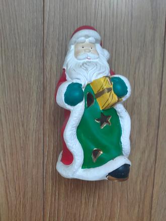 Vianočný keramický svietnik, 