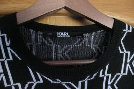 Karl lagerfeld original luxusne monogram saty m, m