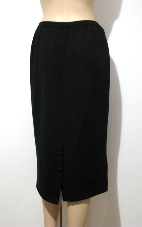 Čierna pleteninová sukňa, l