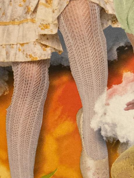 Pančuchy dievčenské ažúrové s očkami, 110 / 116